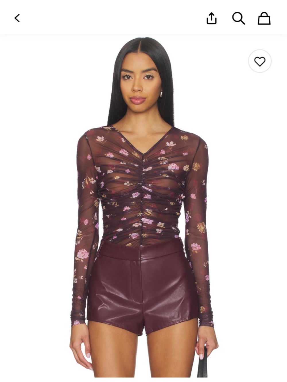 Mesh Party Top in Whimsical Monet
